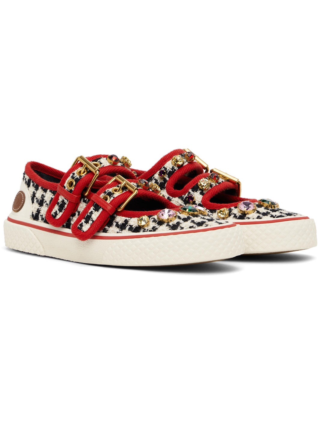 Off-White & Black Dollyboard Sneakers - 4