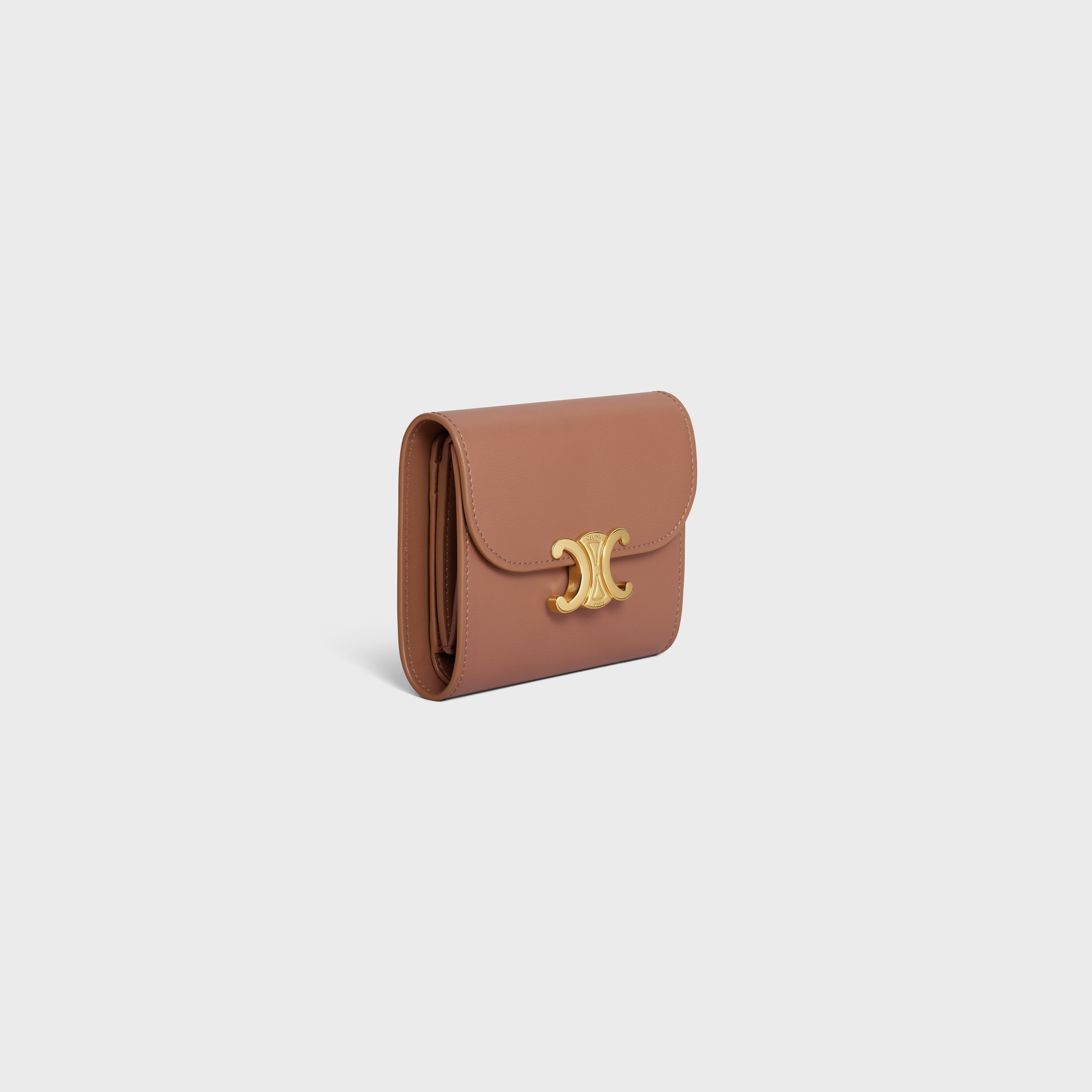 Small Wallet TRIOMPHE in Shiny calfskin - 2