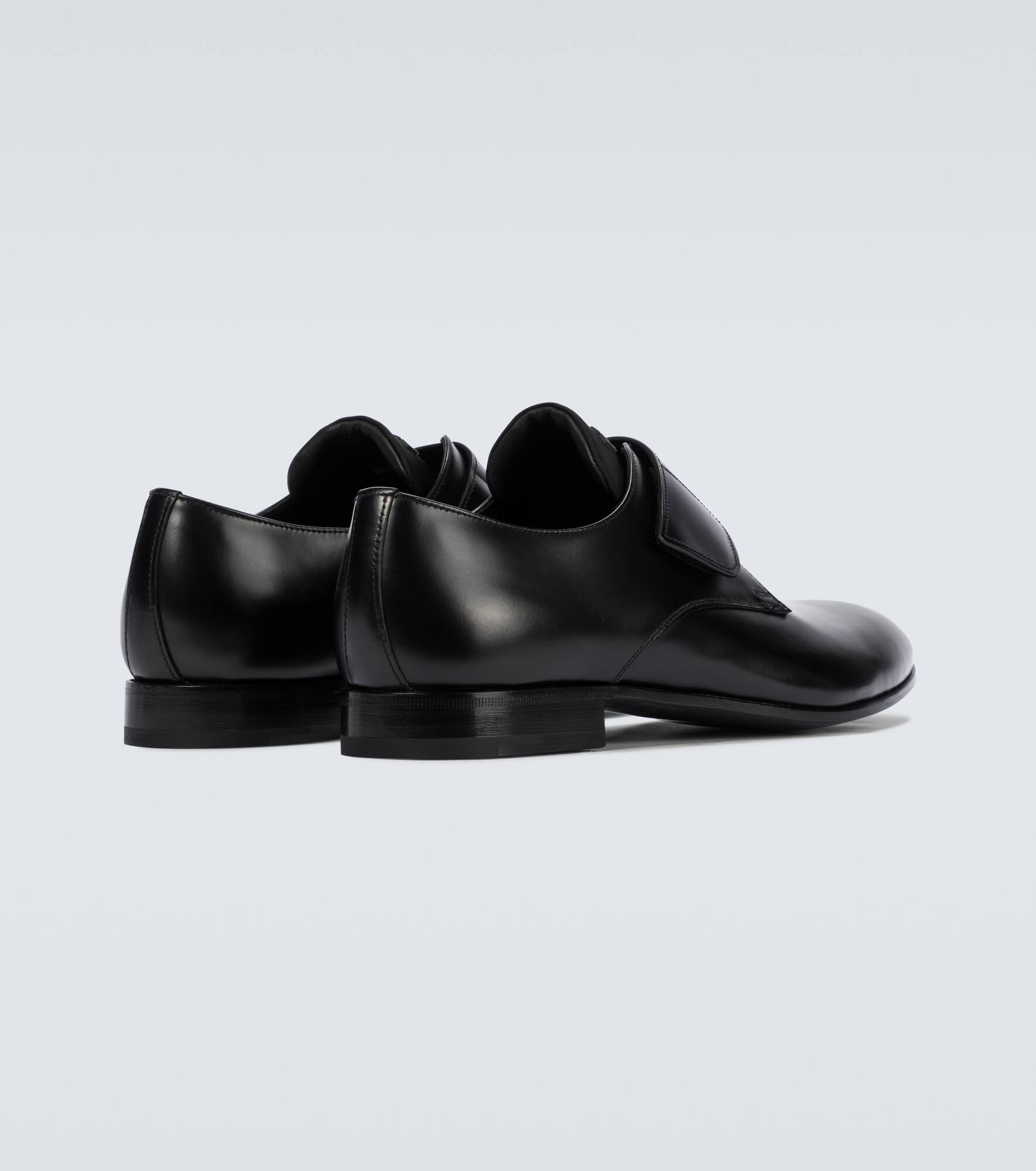 Brushed leather Derby shoes - 6