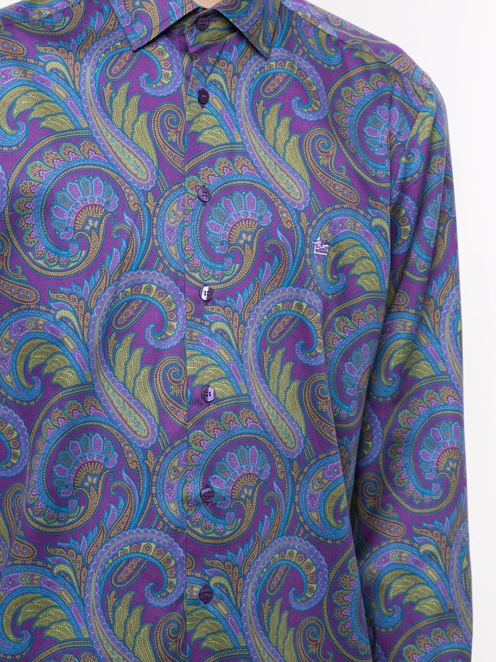 paisley print shirt - 5