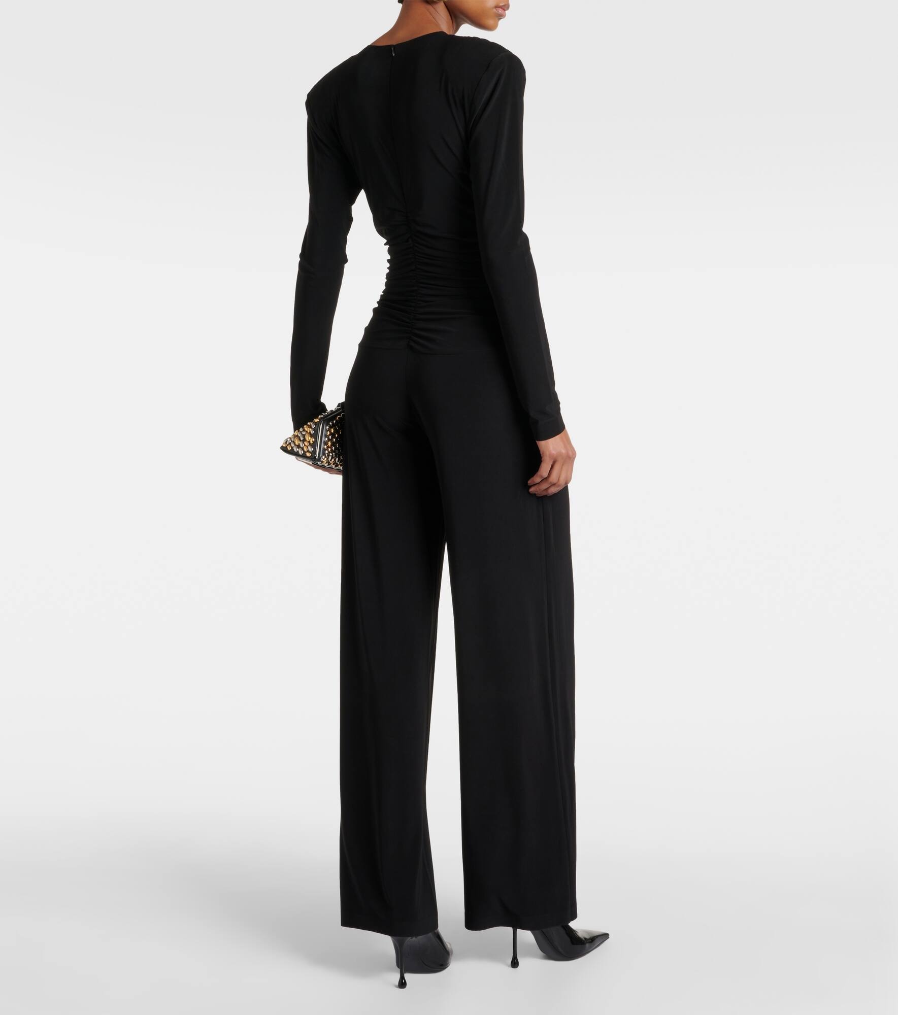 Ruched jersey jumpsuit - 3