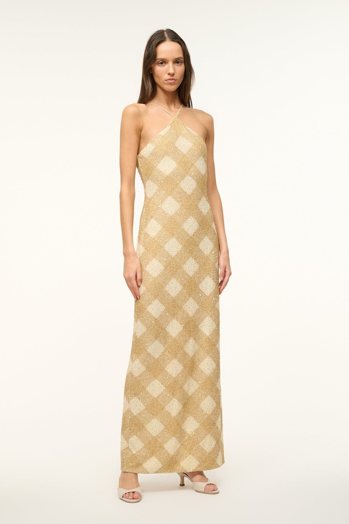 STAUD CUBISM DRESS GOLDEN HOUR - 3