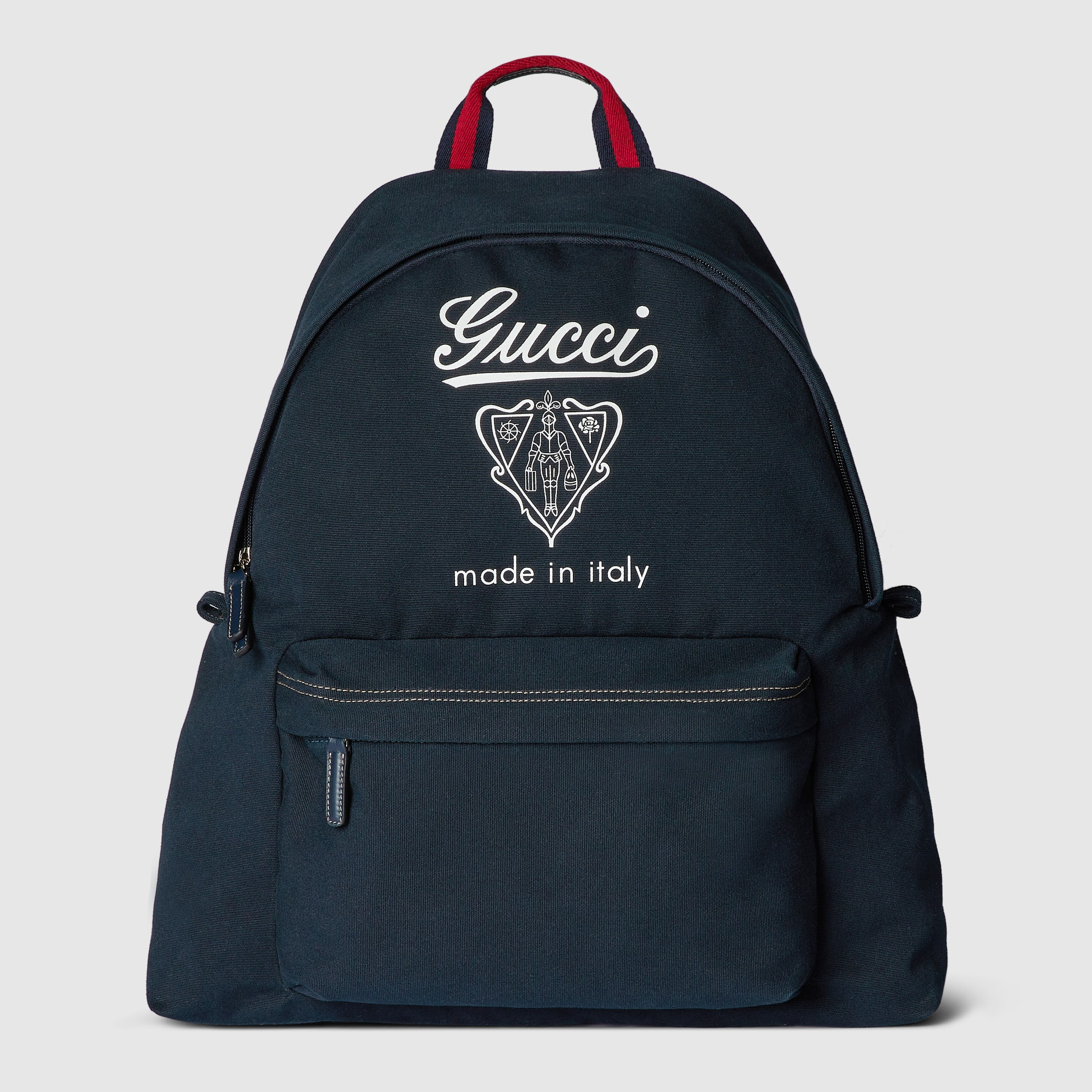 Medium printed canvas backpack - 1
