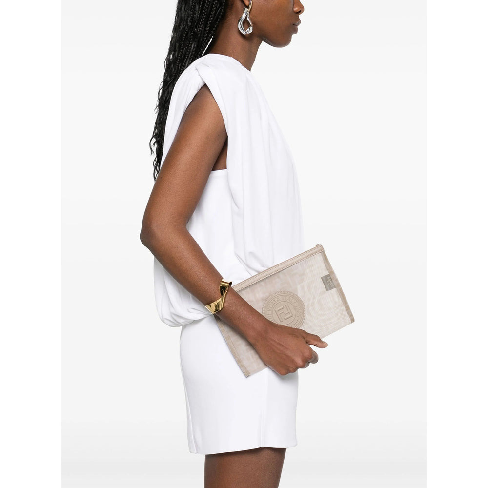 Fendi Neutrals Clutch Bags Women - 2