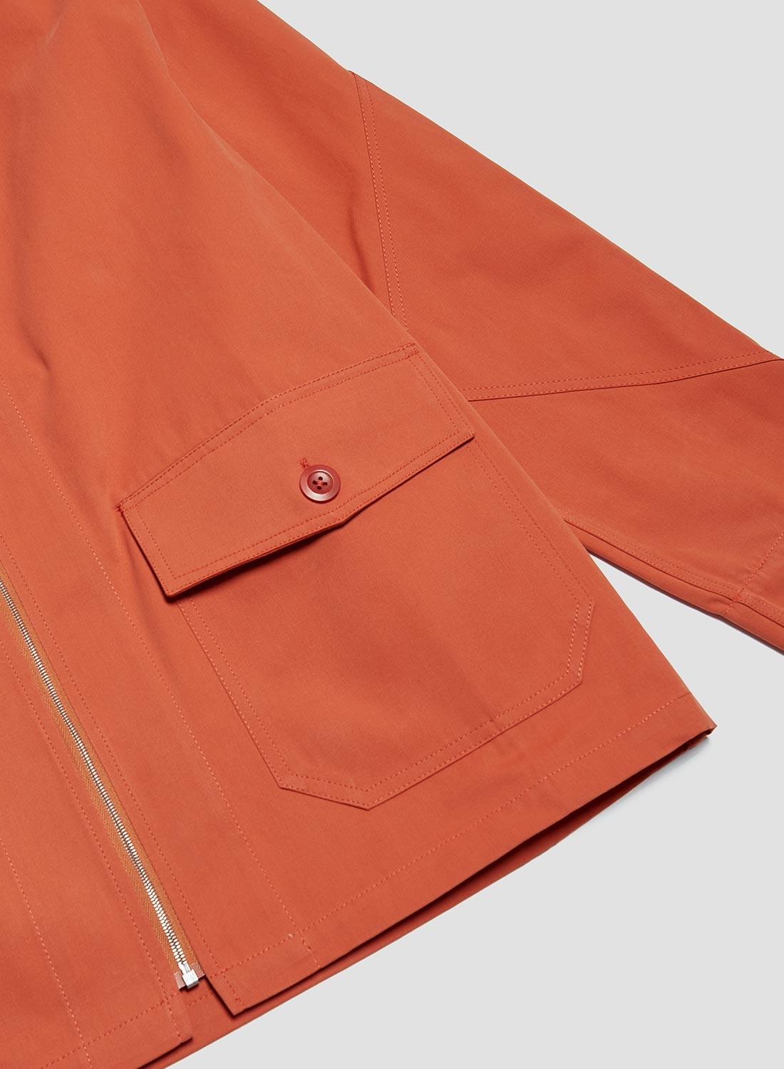 Flight Shirt Jacket In Orange - 5