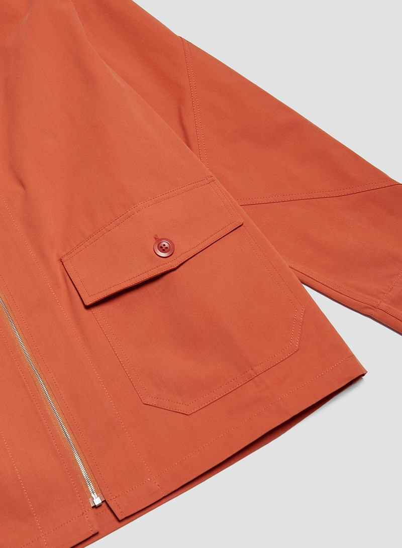 Flight Shirt Jacket In Orange 5