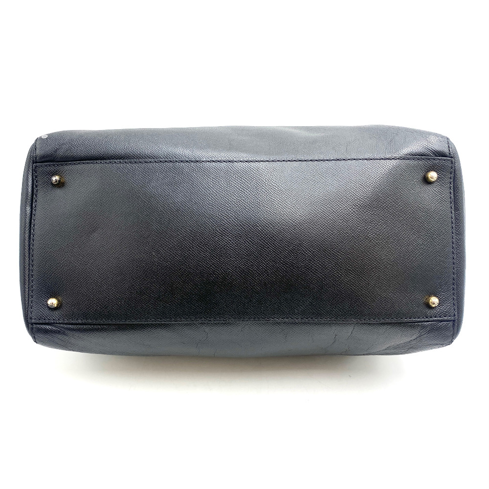 Chanel No. 5 Black Leather Duffel Bag - 6