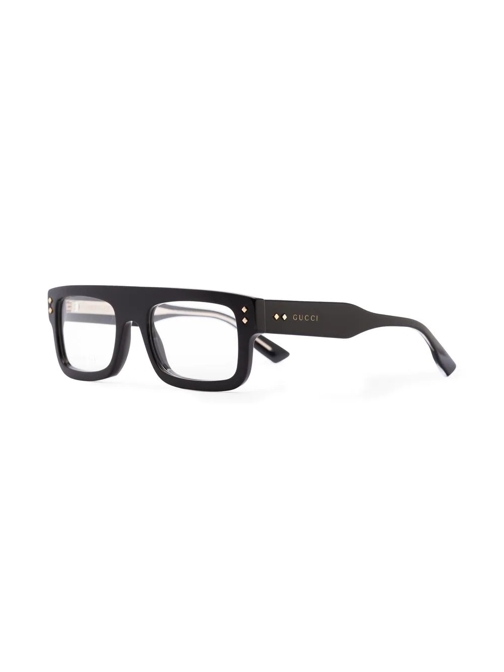 logo-print square-frame glasses - 2