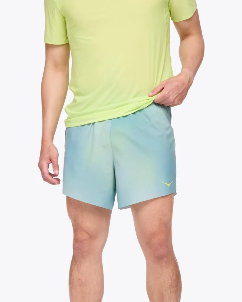 Men's Glide 5" Short w/Brief in Run Print - 1