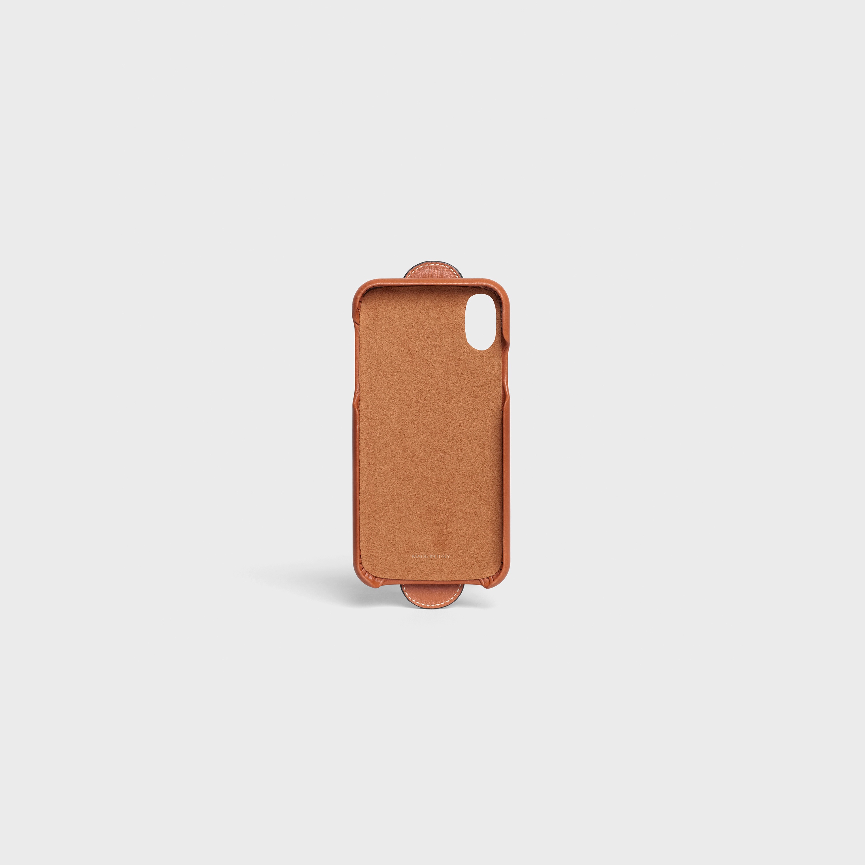 IPHONE X & XS CASE WITH STRAP IN SMOOTH CALFSKIN - 3