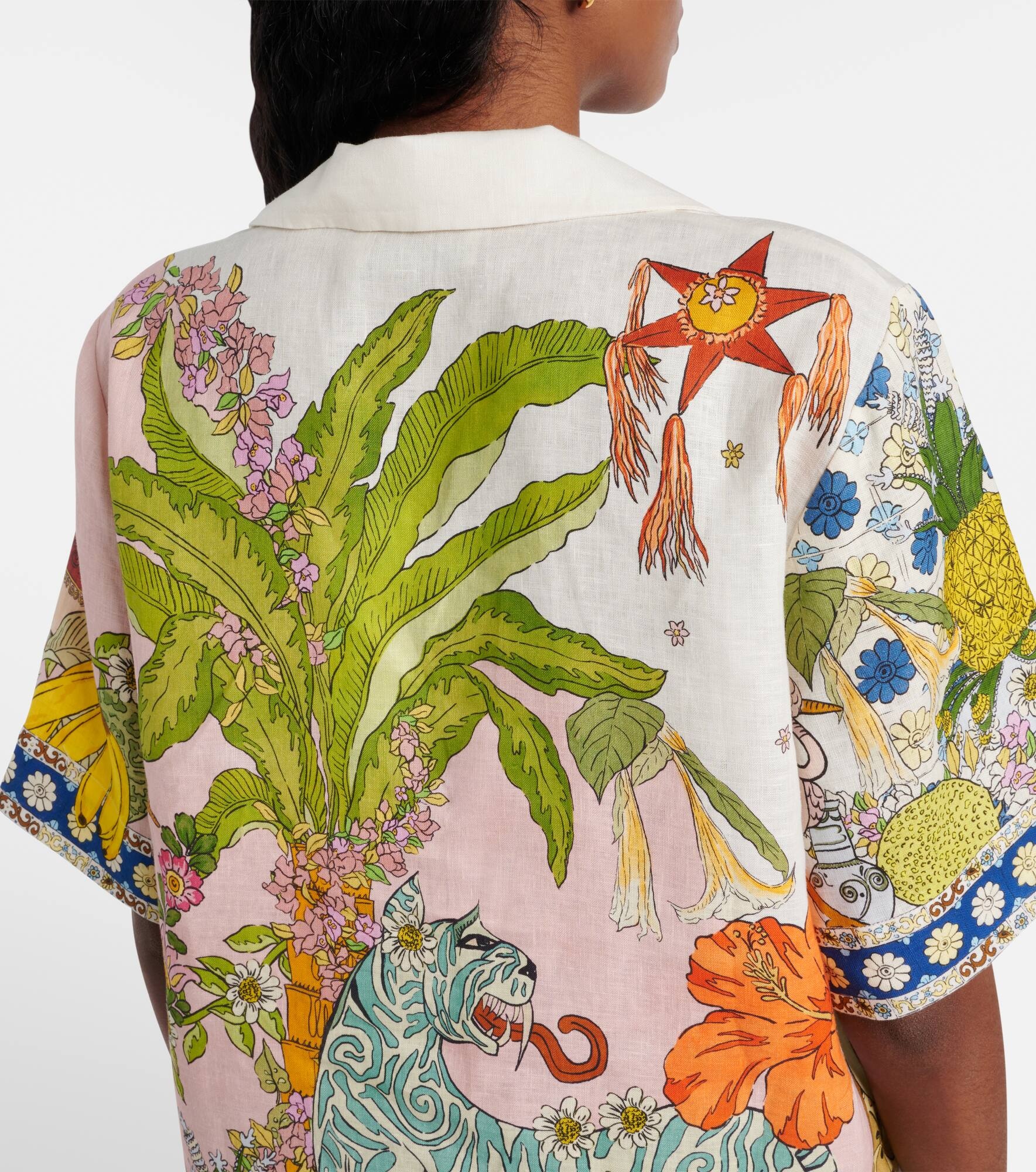Hazel printed linen shirt - 5