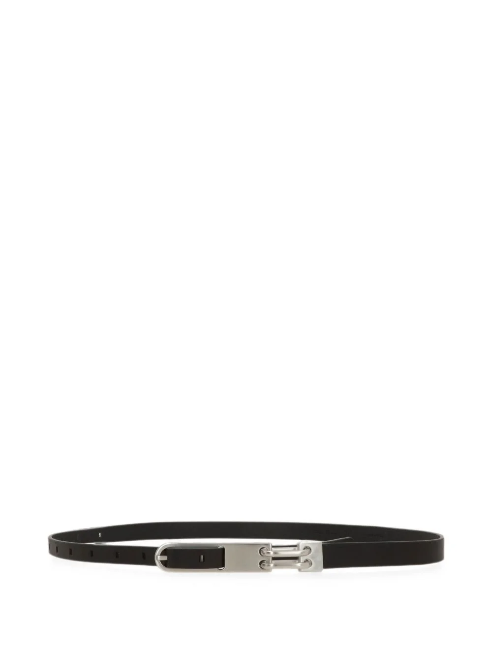leather buckle-fastening belt - 1