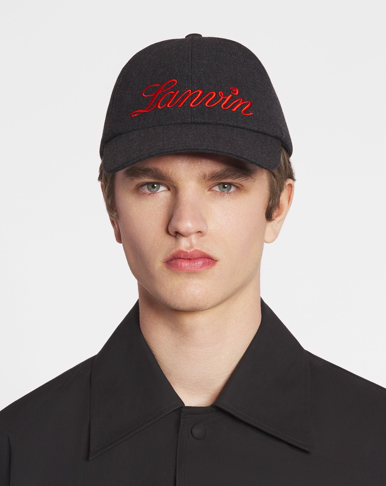 LANVIN SCRIPT WOOL CAP - 2