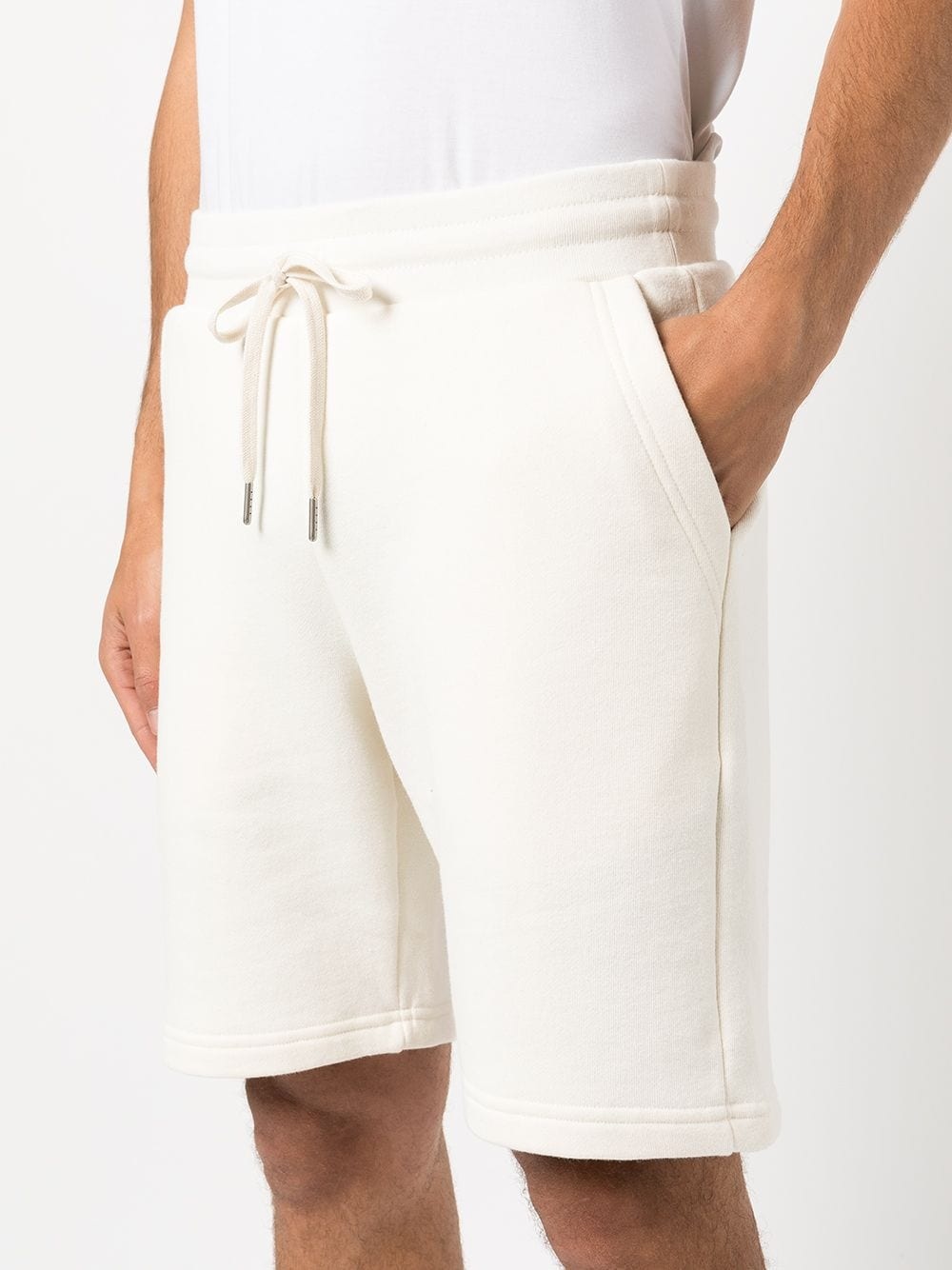 drawstring straight-leg shorts - 5