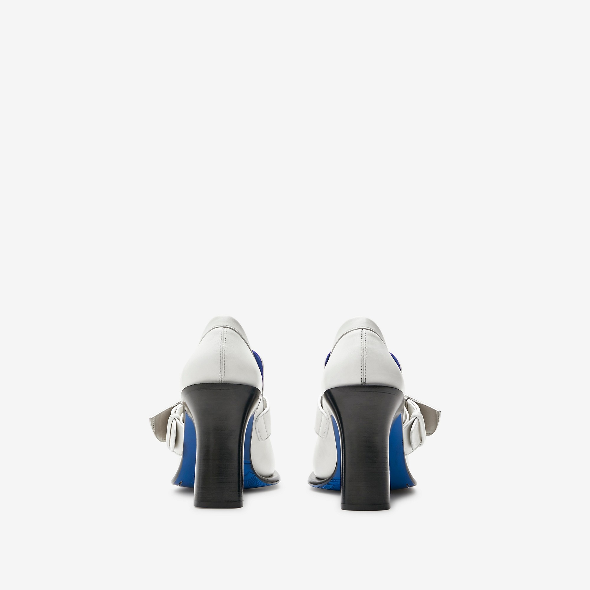 Leather London Shield Heeled Loafers - 4