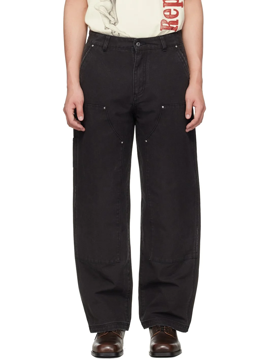 Black Heaton Workwear Trousers - 1