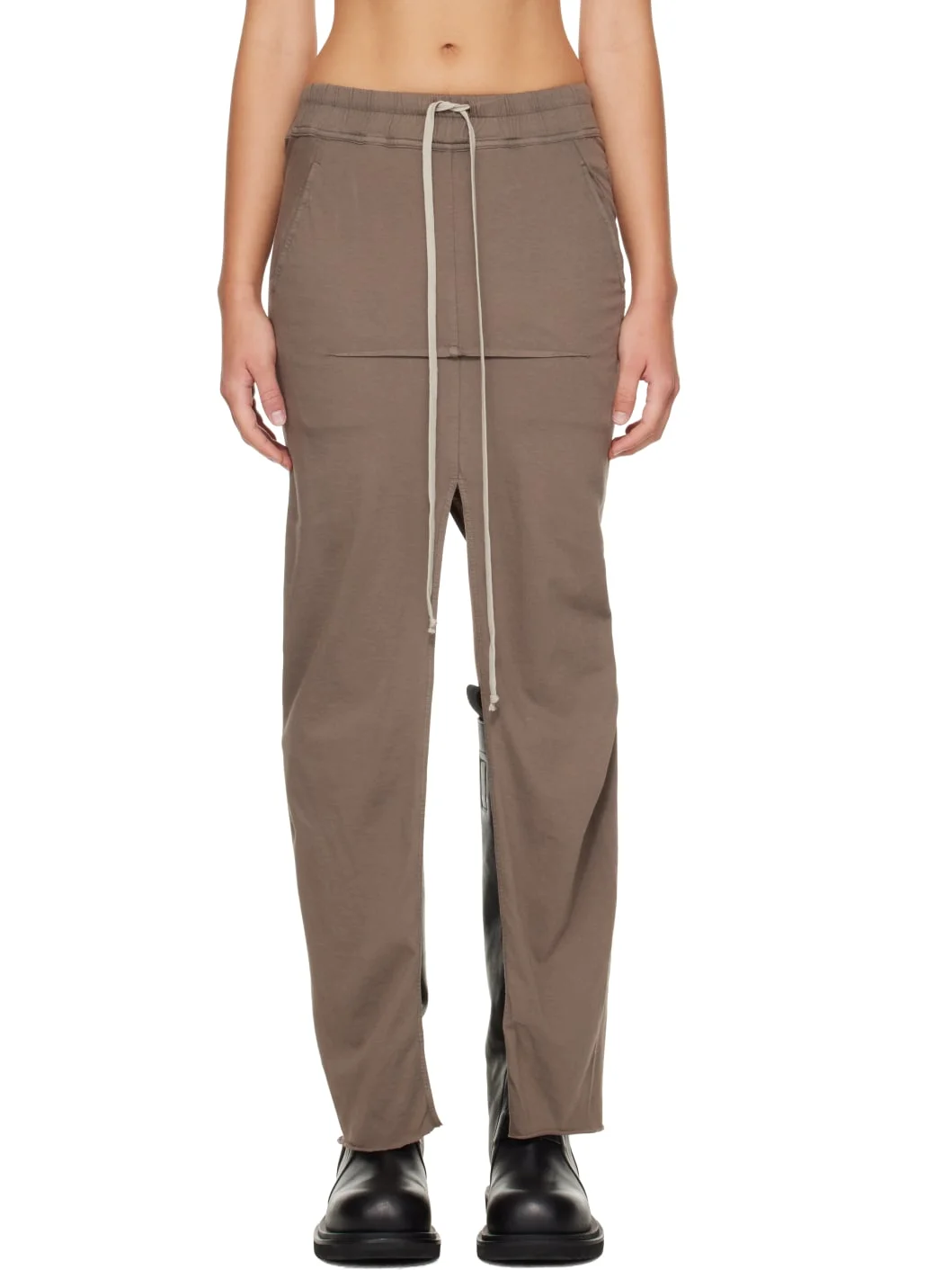 Gray Tower Pull On Sliced Pillar Maxi Skirt - 1