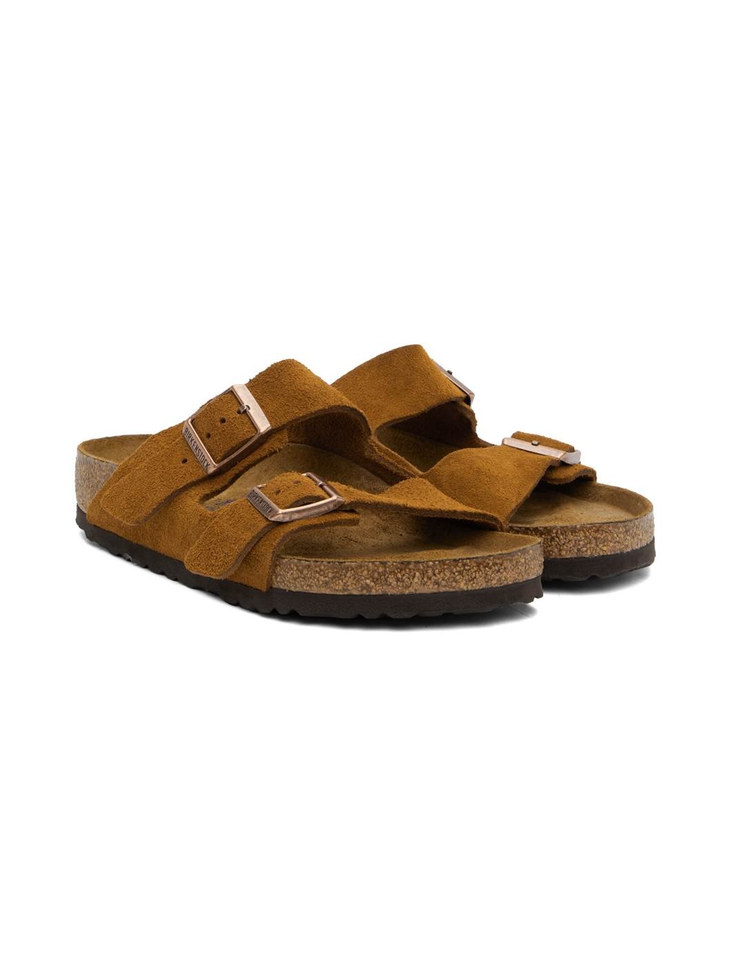 Tan Regular Arizona Soft Footbed Sandals - 4
