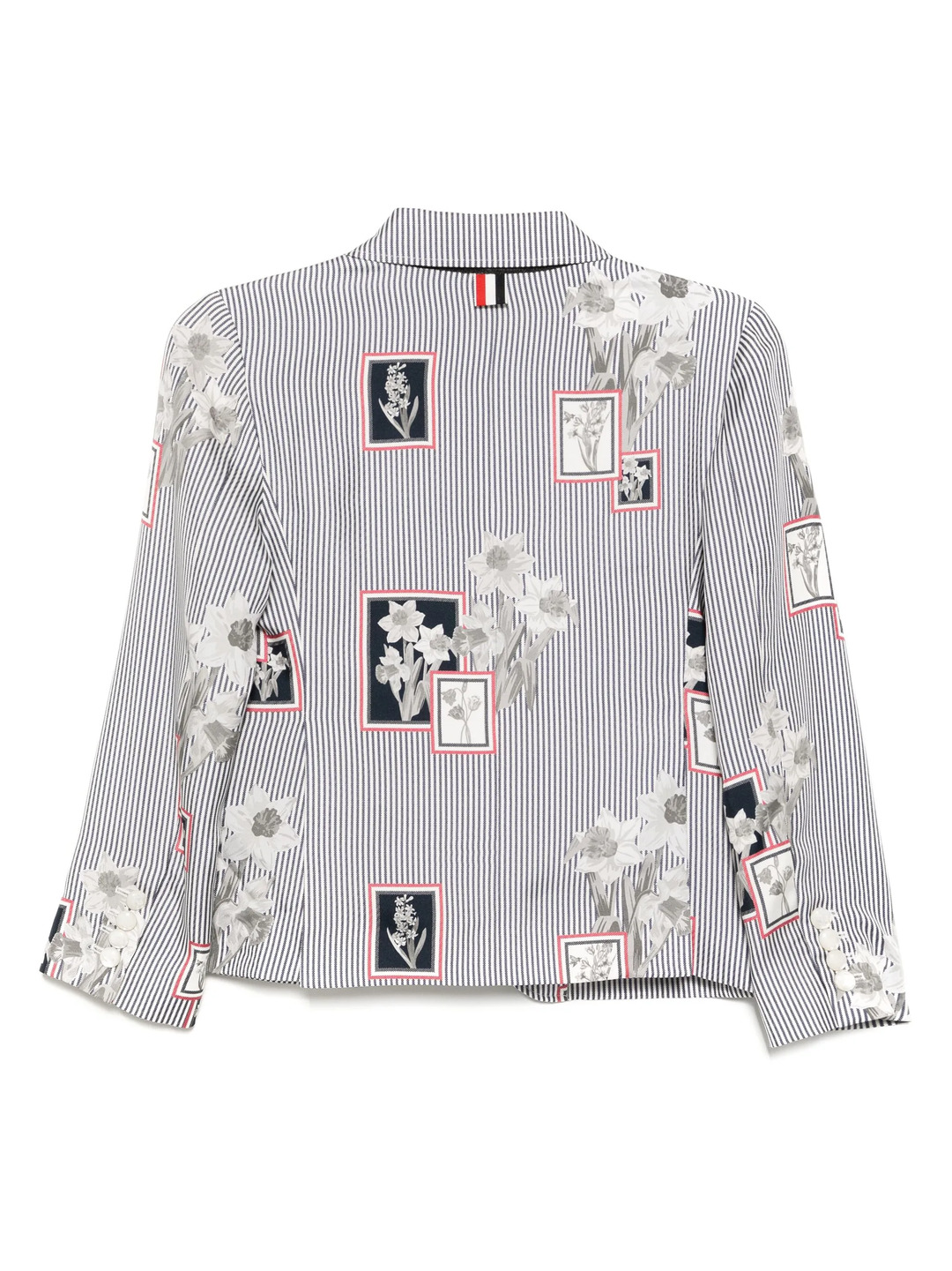Silk Twill Framed Floral High Armhole Sportcoat - 2