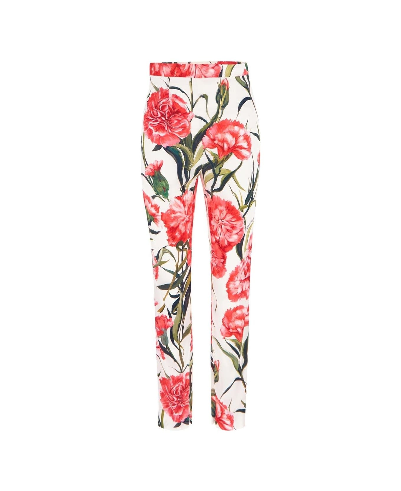 Floral Print High Waist Leggings - 1