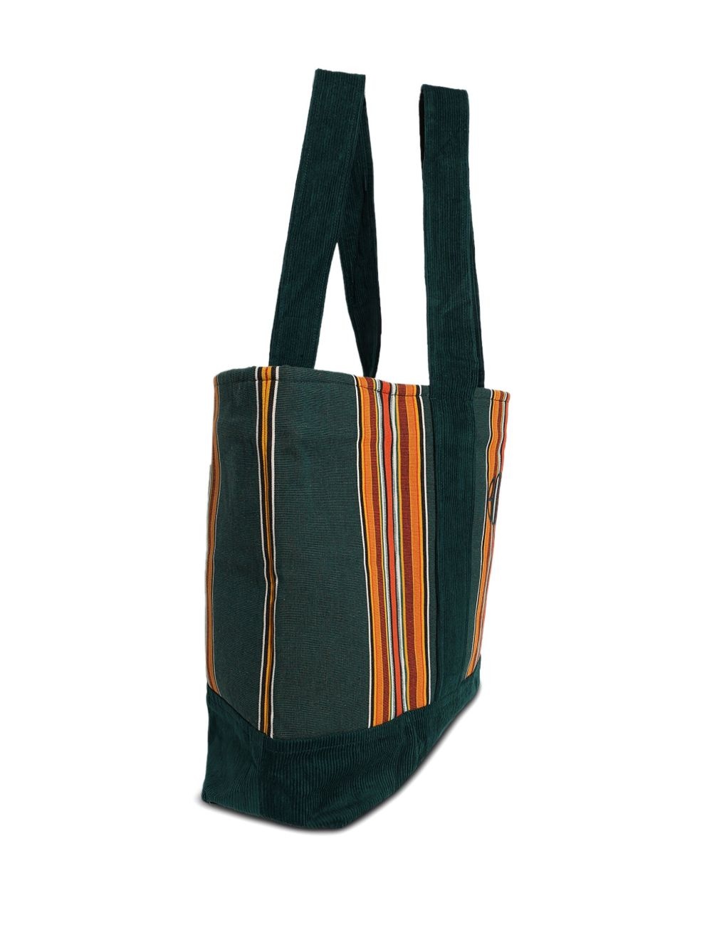 Parakeet stripe-pattern tote bag - 4