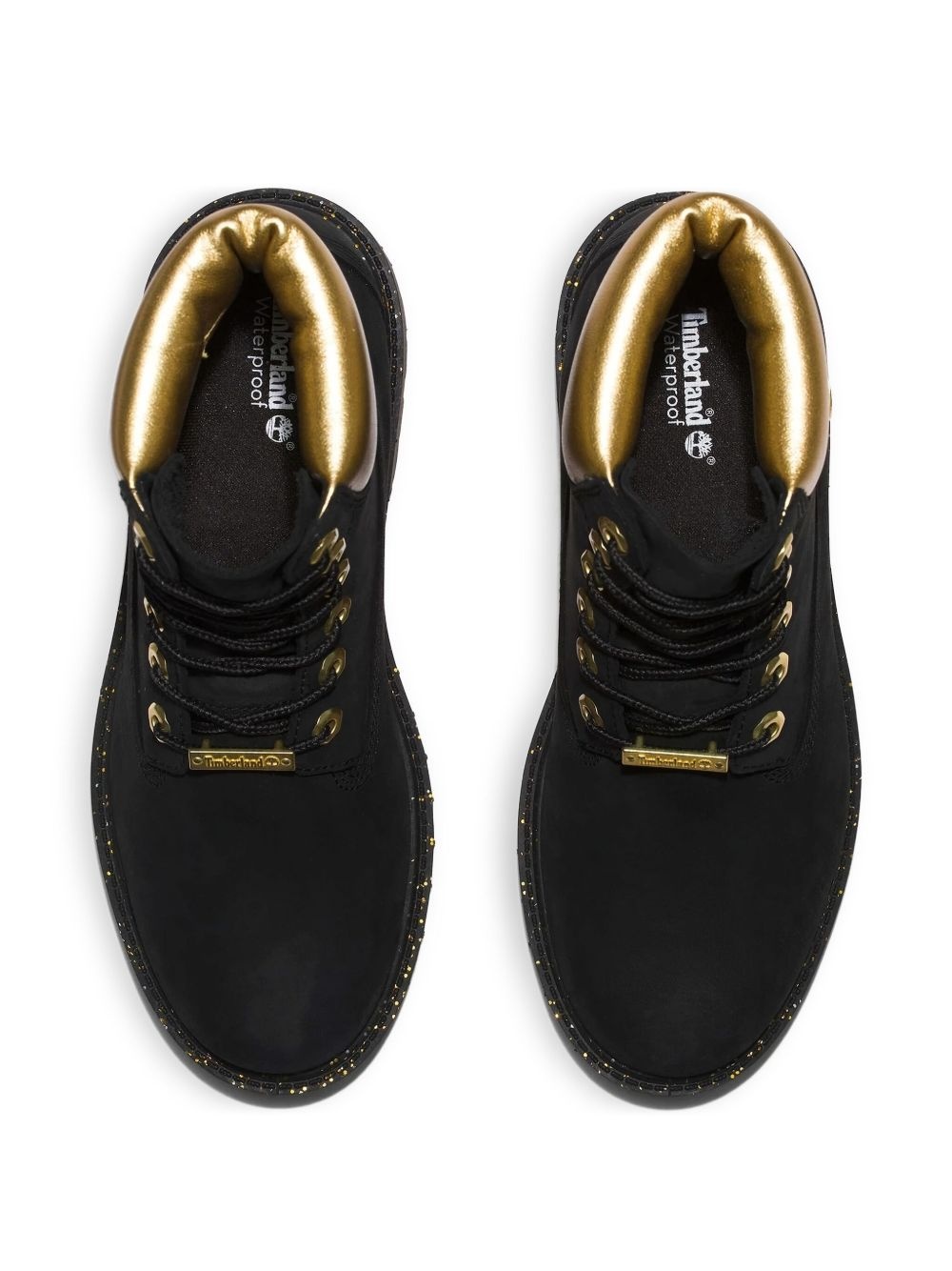 6 Inch Premium "Black Nubuck/Gold" boots - 4