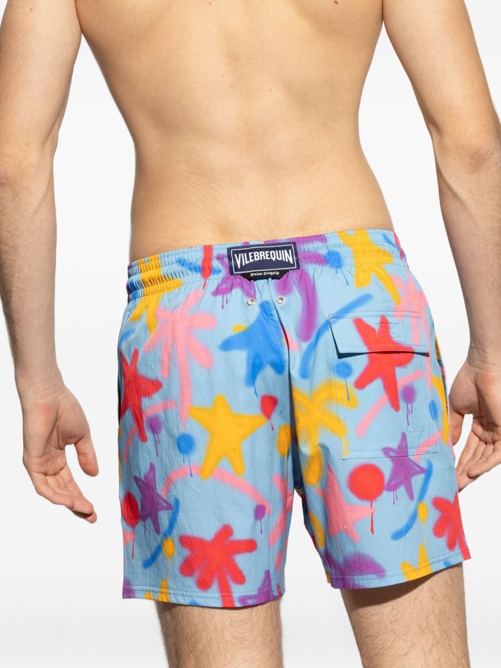 spray-paint swim shorts - 4