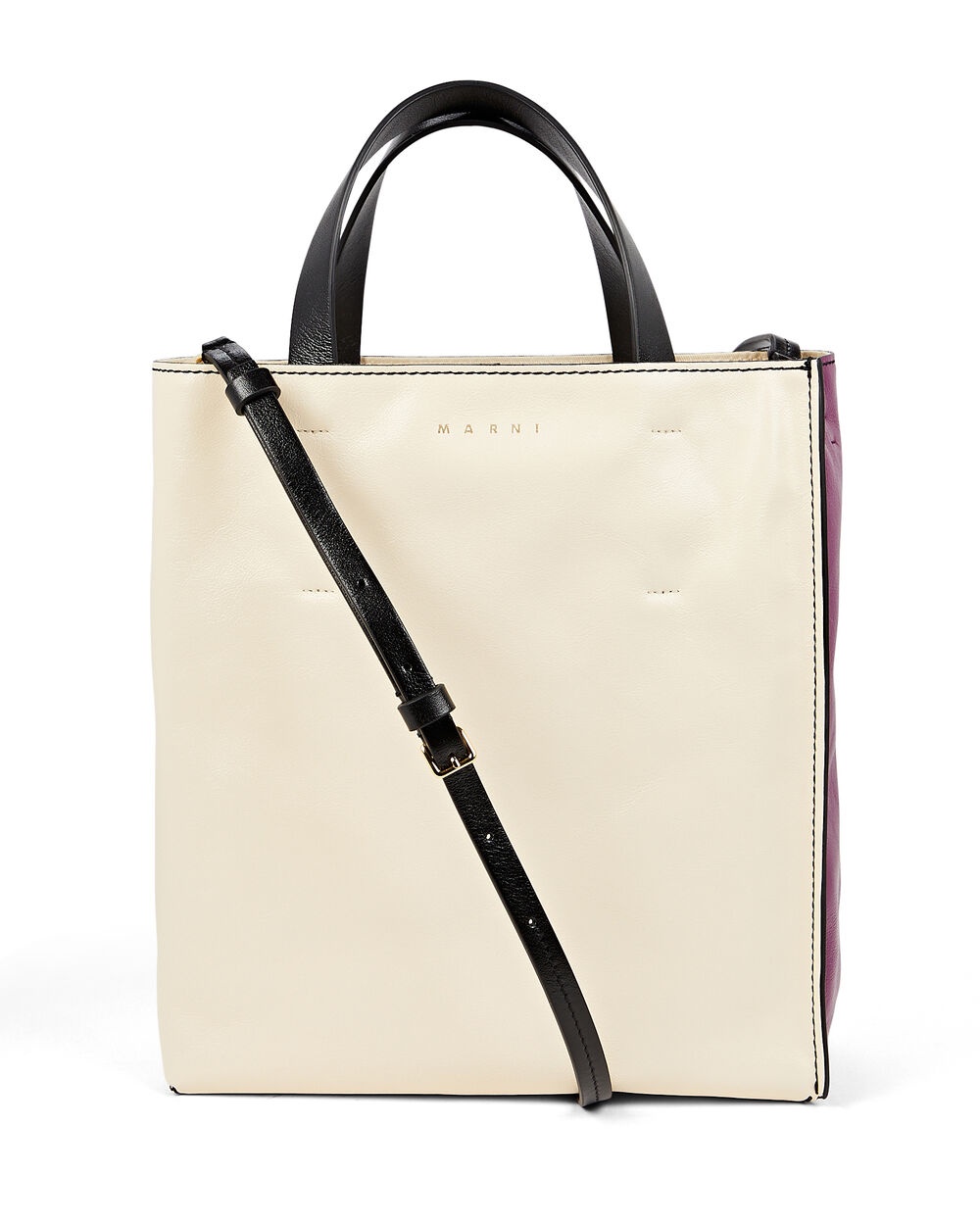 Museo Two-Tone Leather Tote Bag - 1