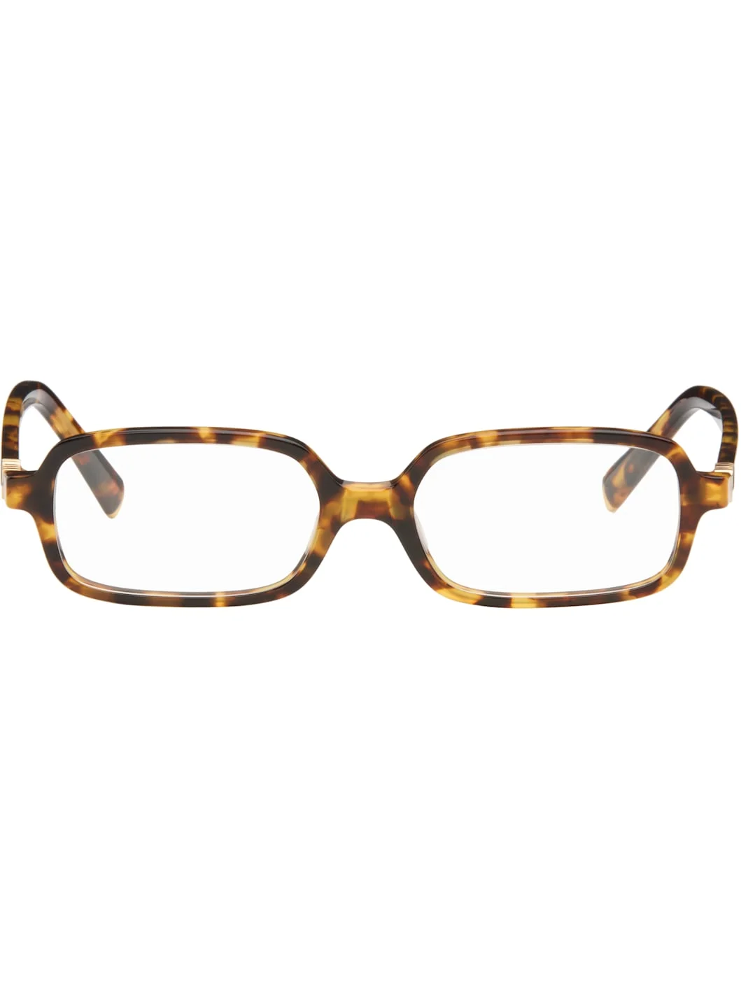 Brown 'Miu Regard' Blue Light Glasses - 1