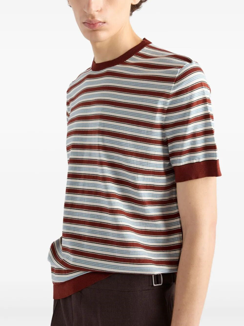 Prada Men Cotton Crew-Neck Sweater - 4