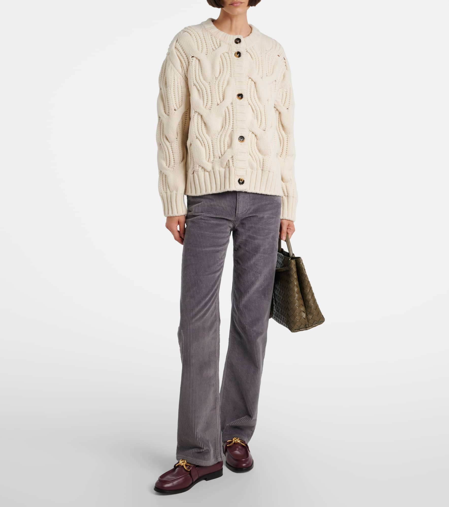 Cable-knit wool cardigan - 2