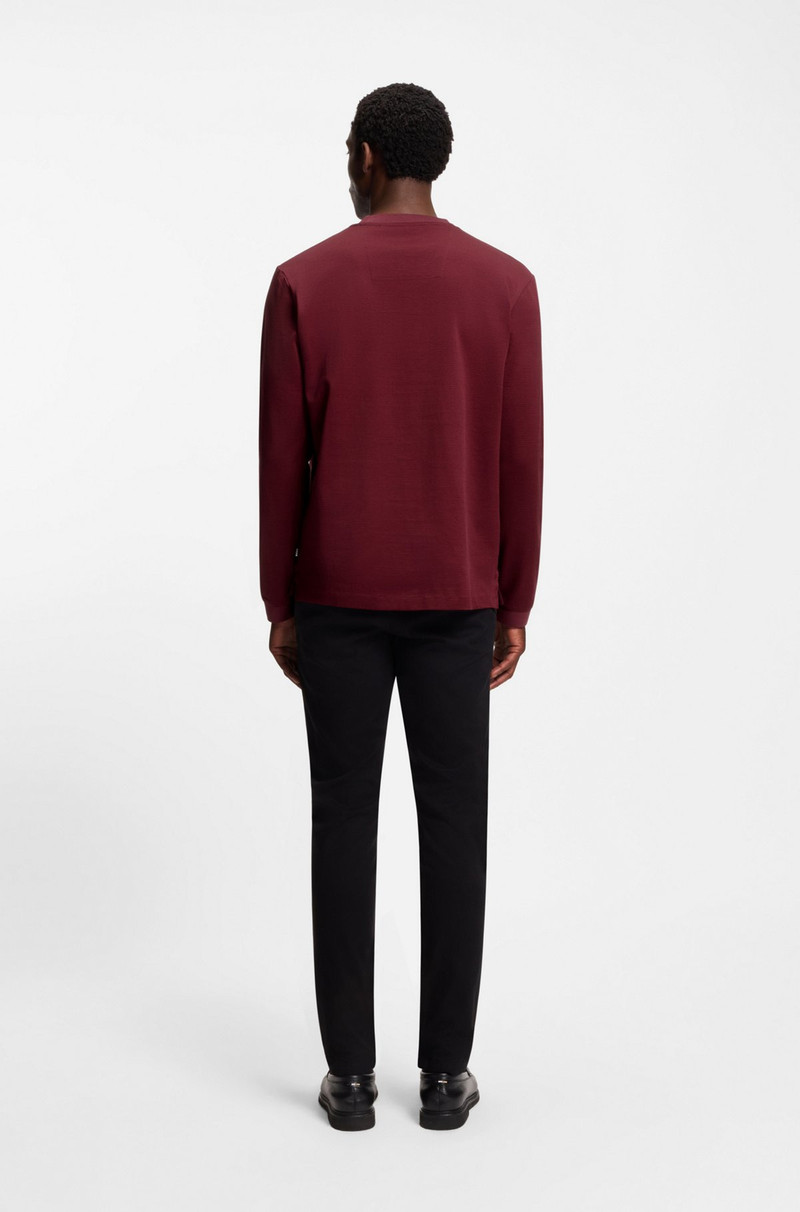 MERCERIZED-COTTON T-SHIRT WITH MICRO PATTERN 5