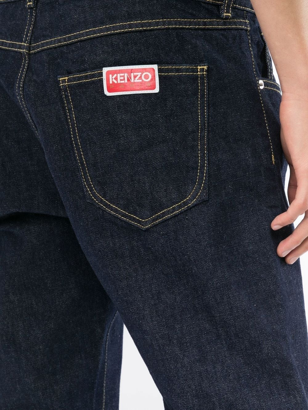 rear-logo slim-fit jeans - 5