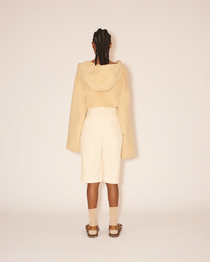 MOSHE - Light double wool smock - Creme 4