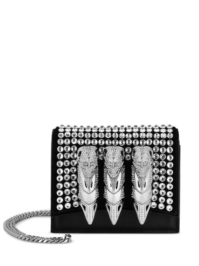 skull knuckle rings flap shoulder bag 1