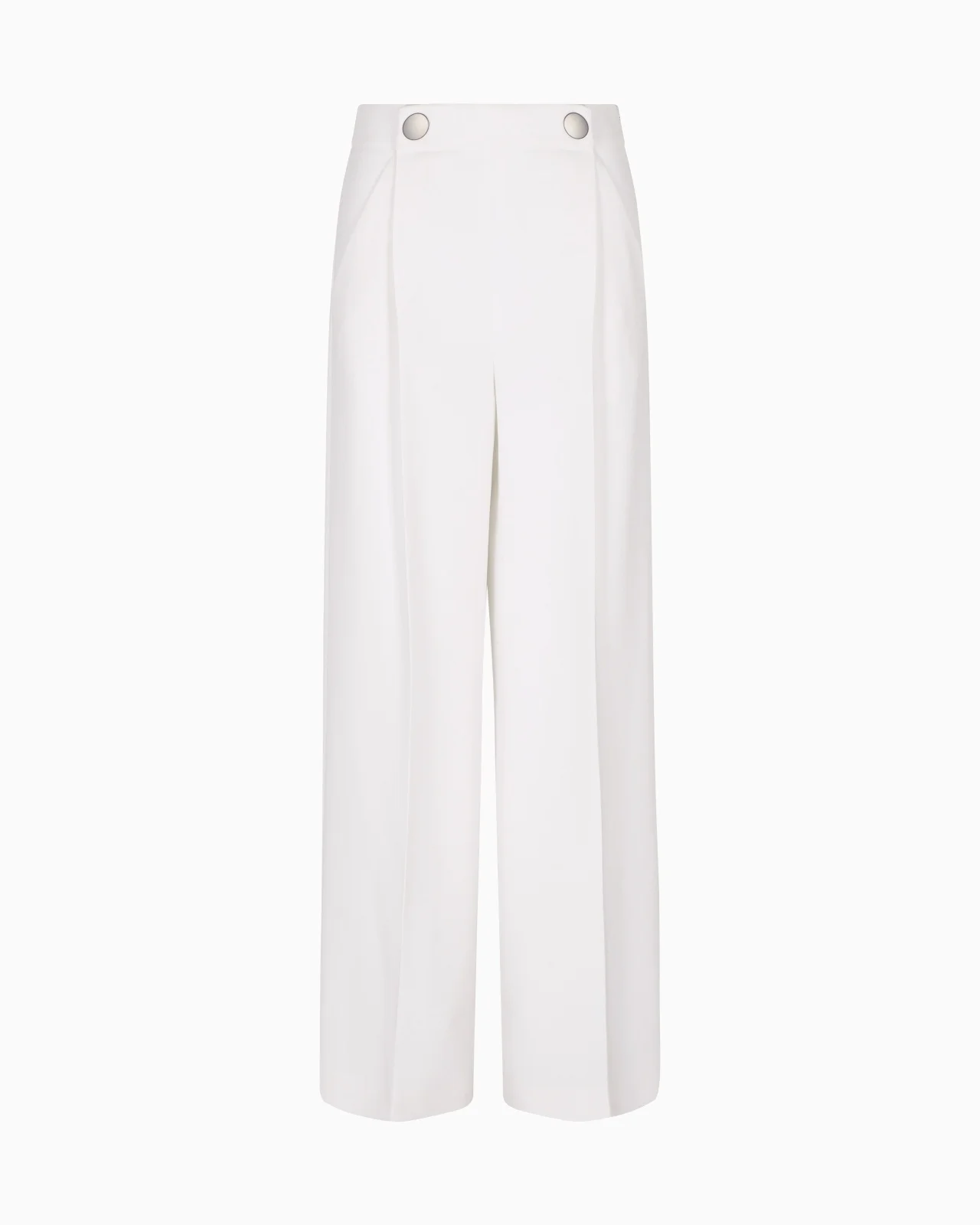 SINGLE-PLEAT, SILK CRÊPE CADY TROUSERS - 1
