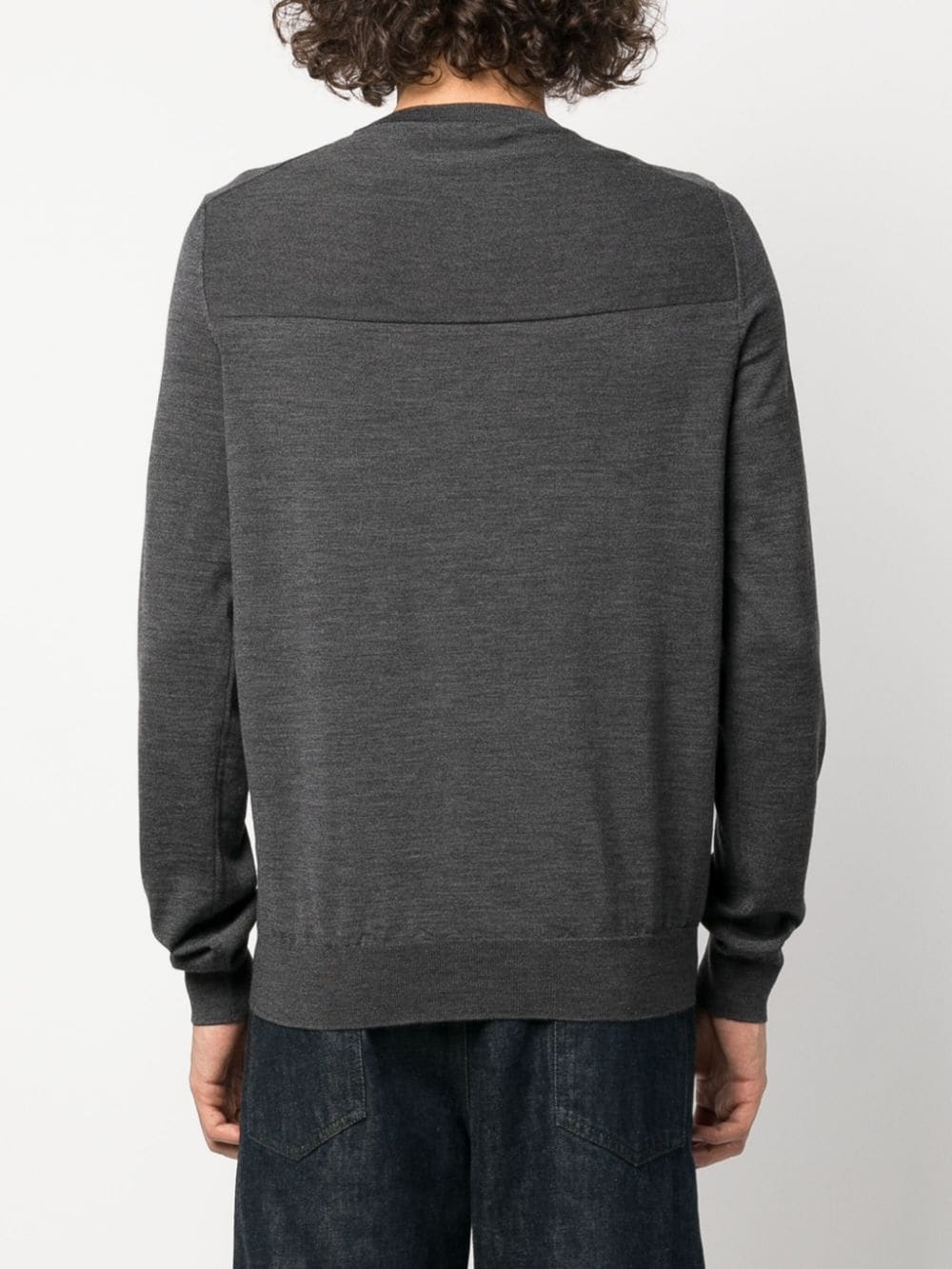 crew-neck virgin wool jumper - 4