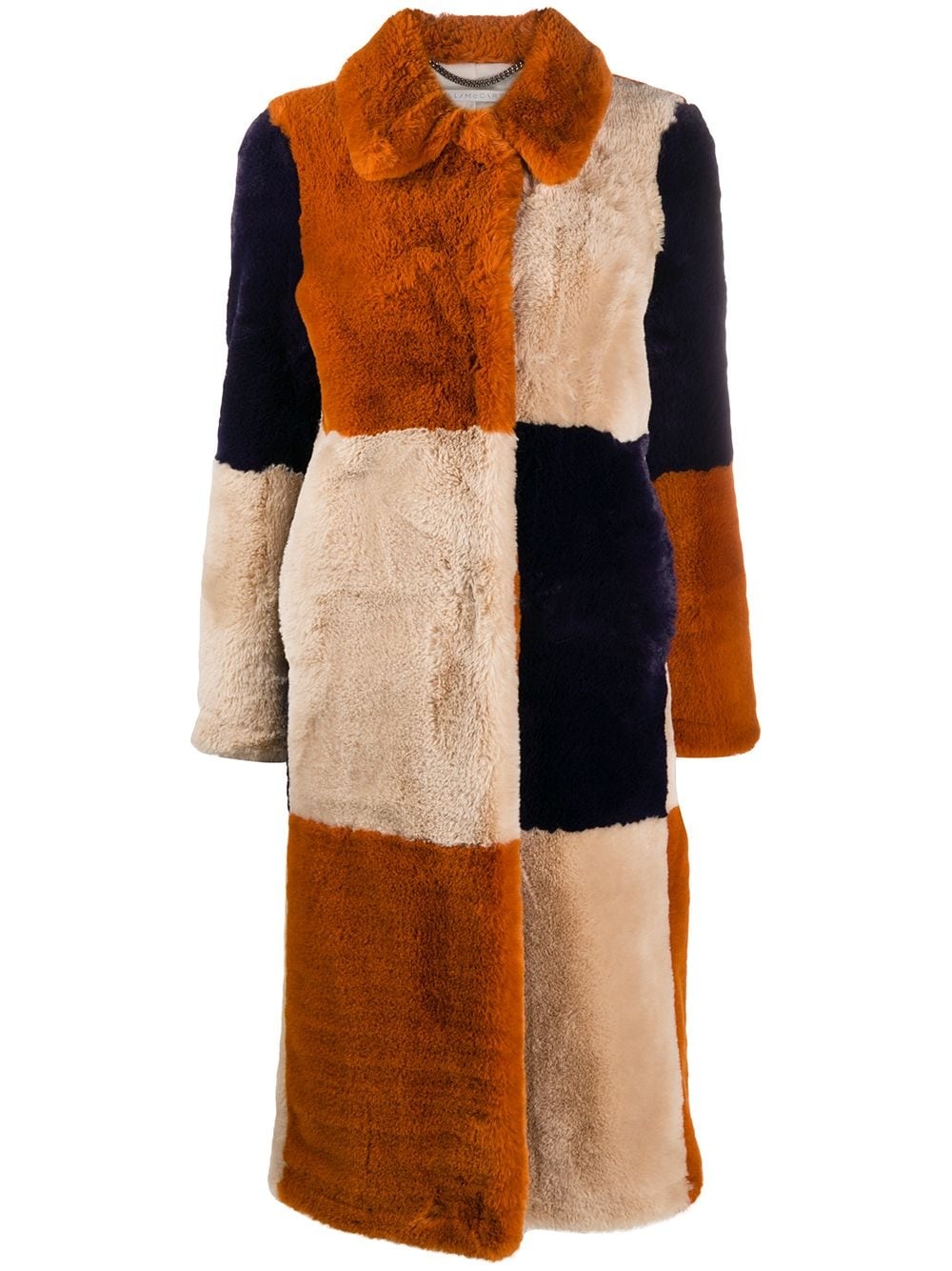 Fur Free Fur panelled coat - 1