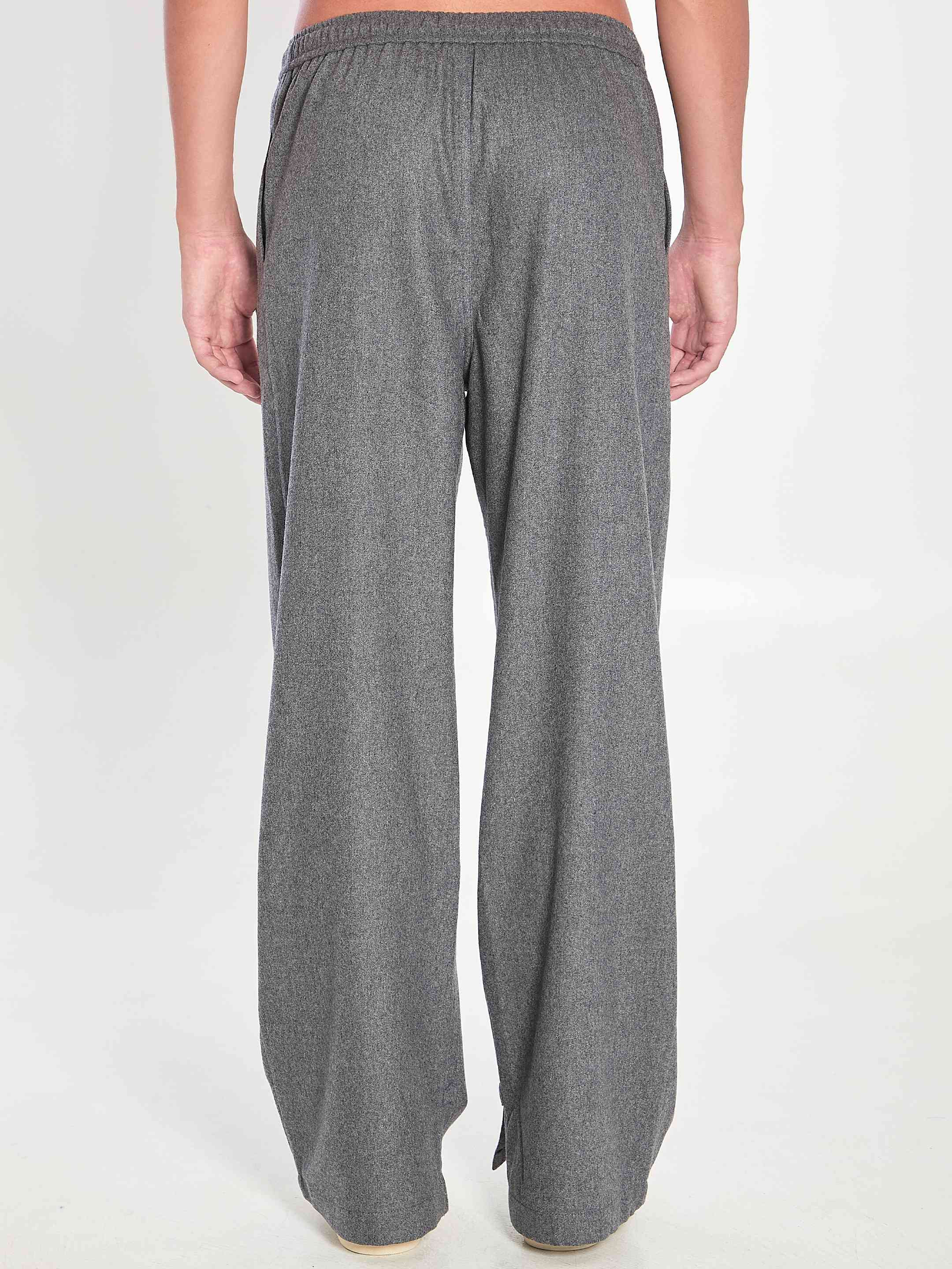 Celine Men Drawstring Cashmere Pants - 4
