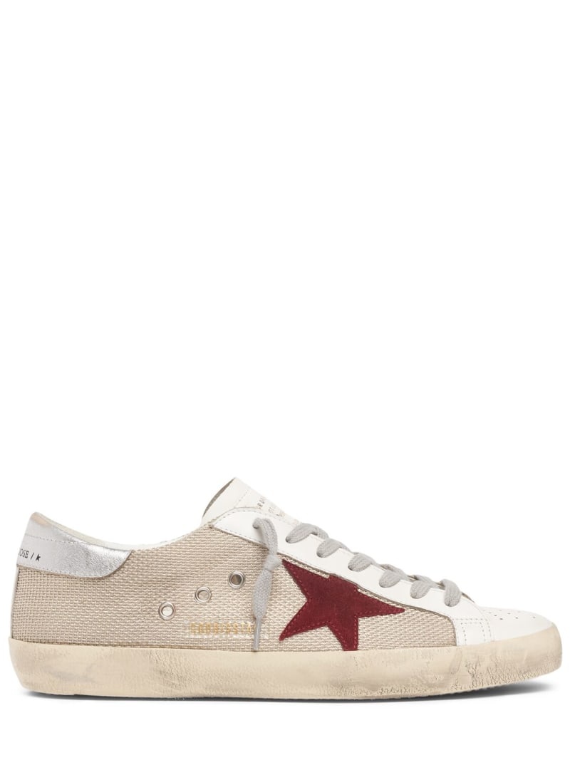 Super-star leather & tech sneakers - 1