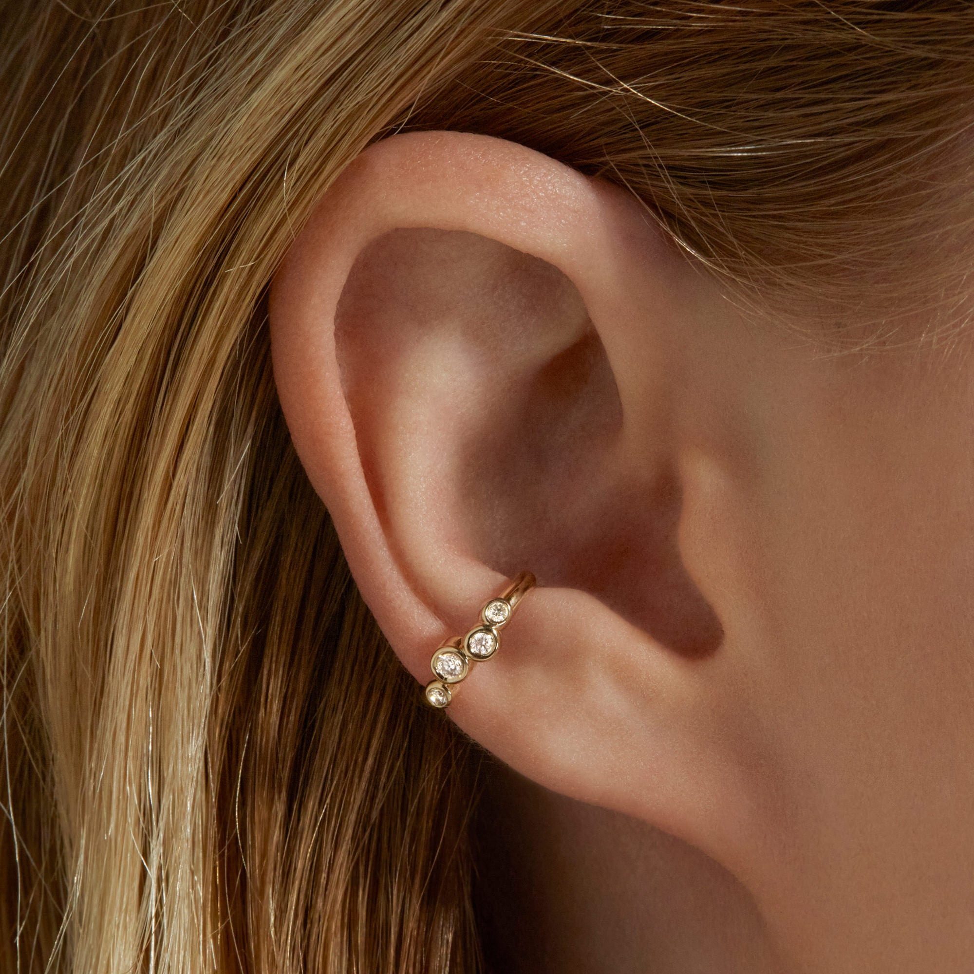 LAB-Created Diamond Bubble Up Ear Cuff - 2