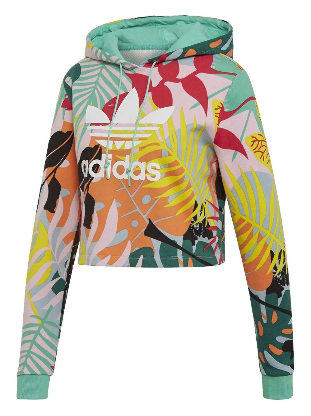 cropped tropicalage sweatshirt - 1
