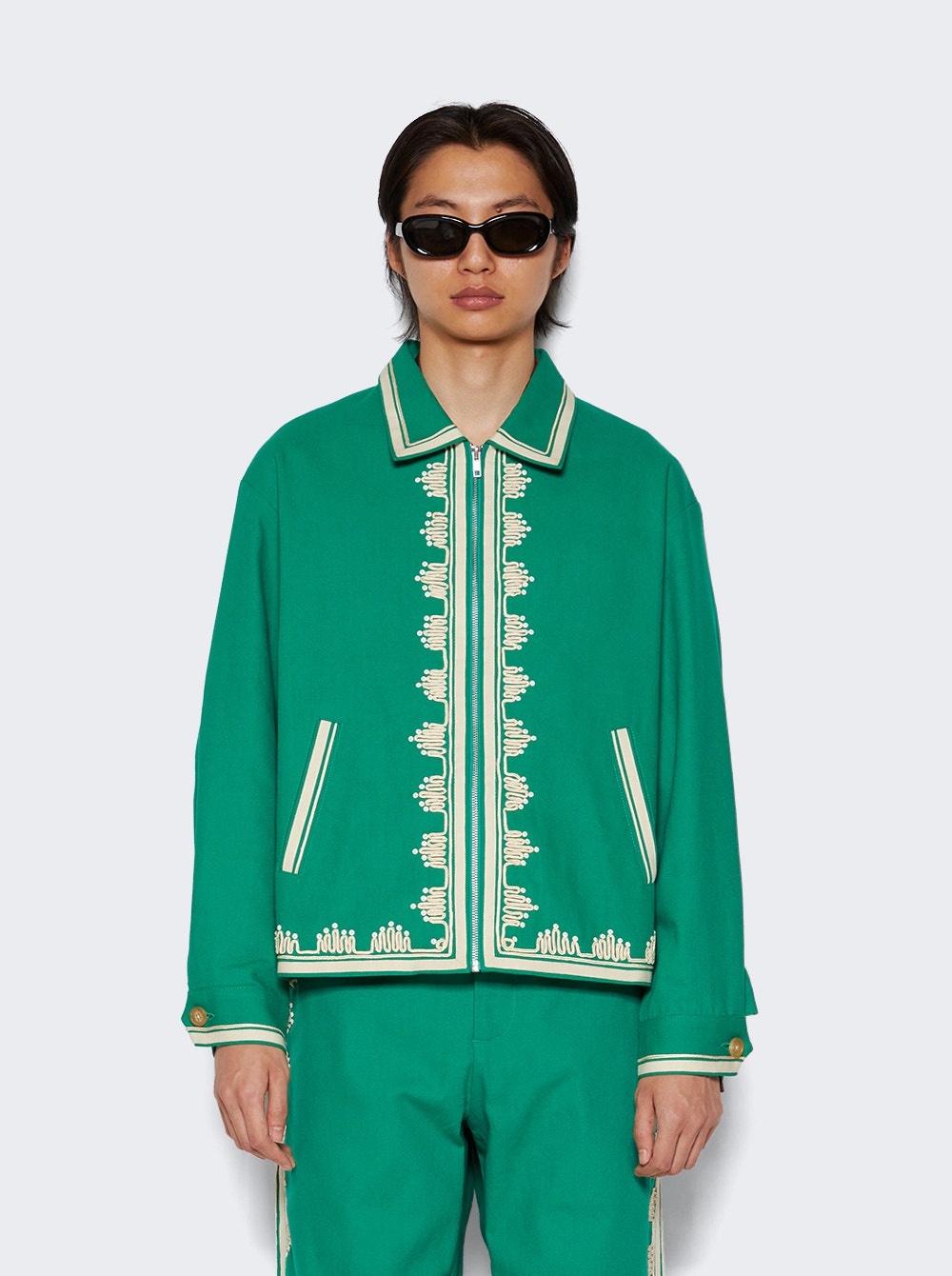 Ripple Applique Jacket Green - 3