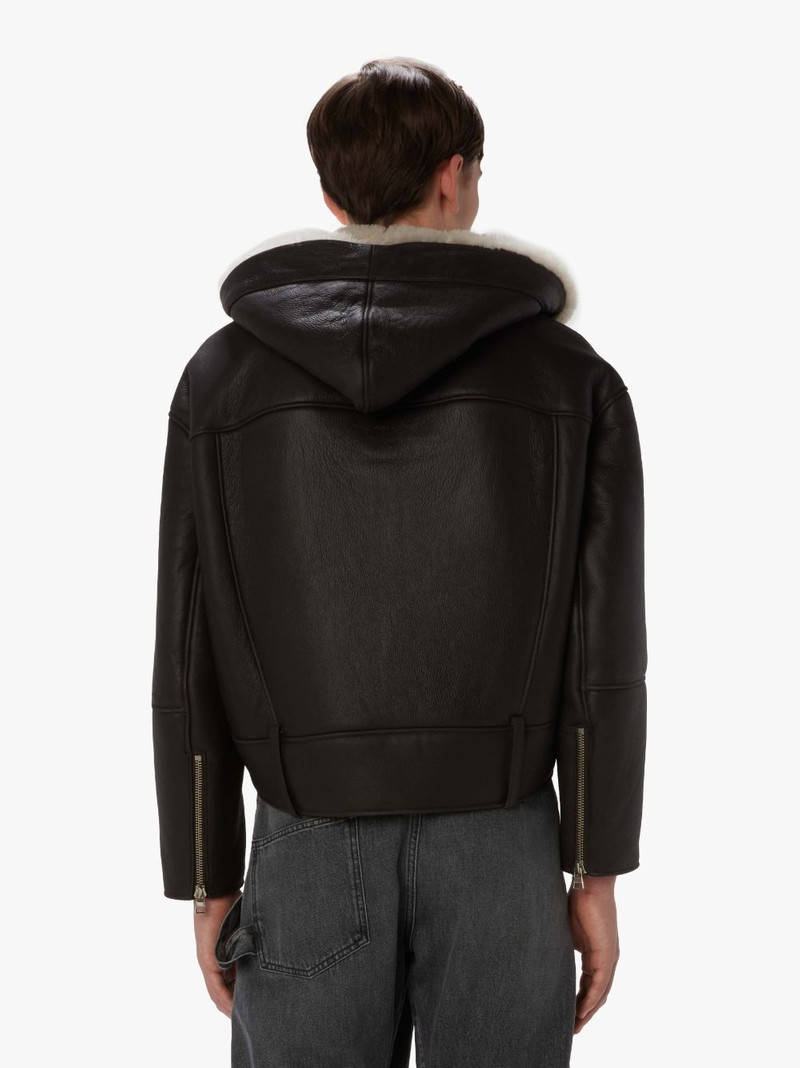 HOODED BIKER JACKET 3