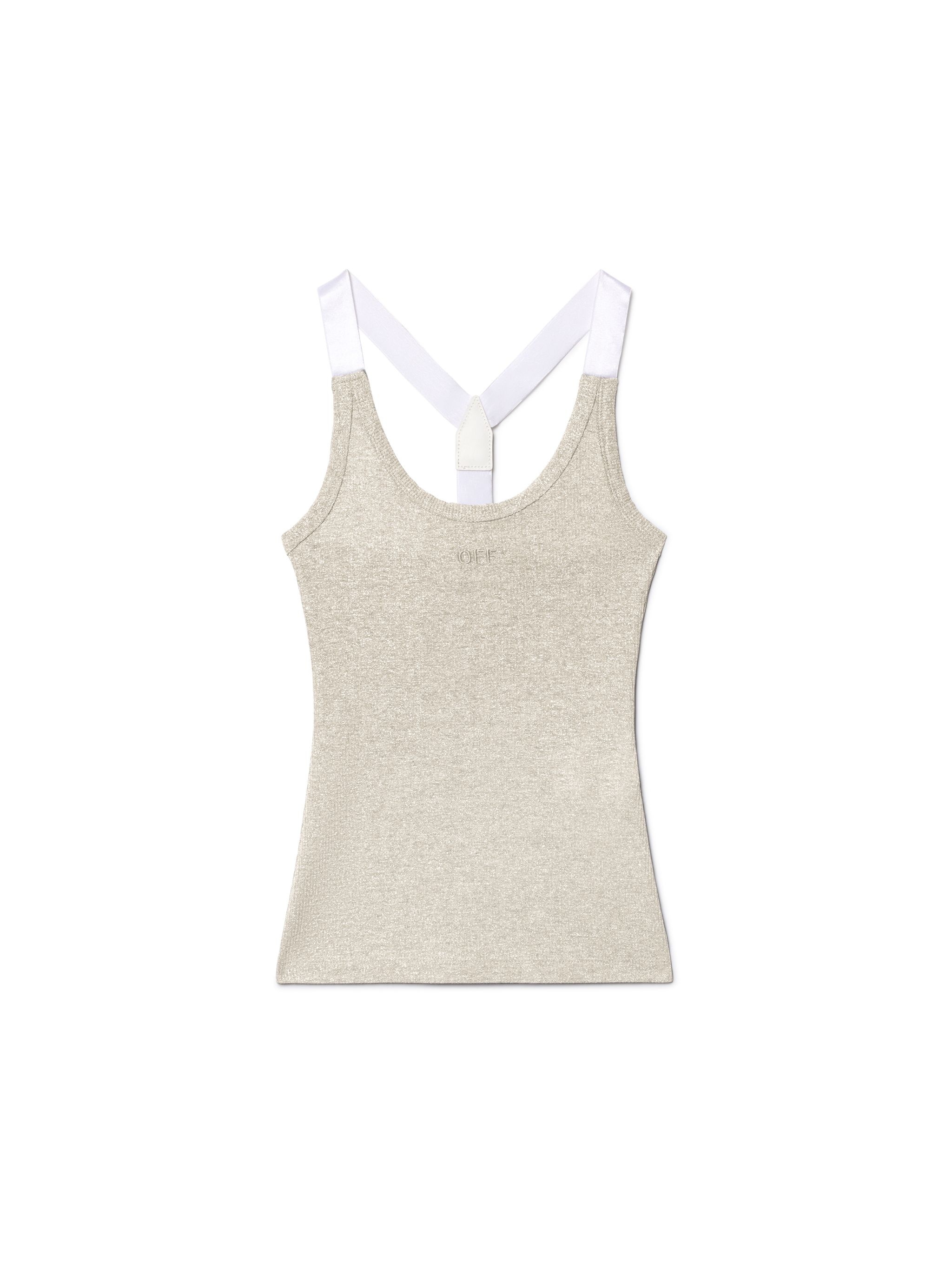 Silver Lurex Tank Top - 1