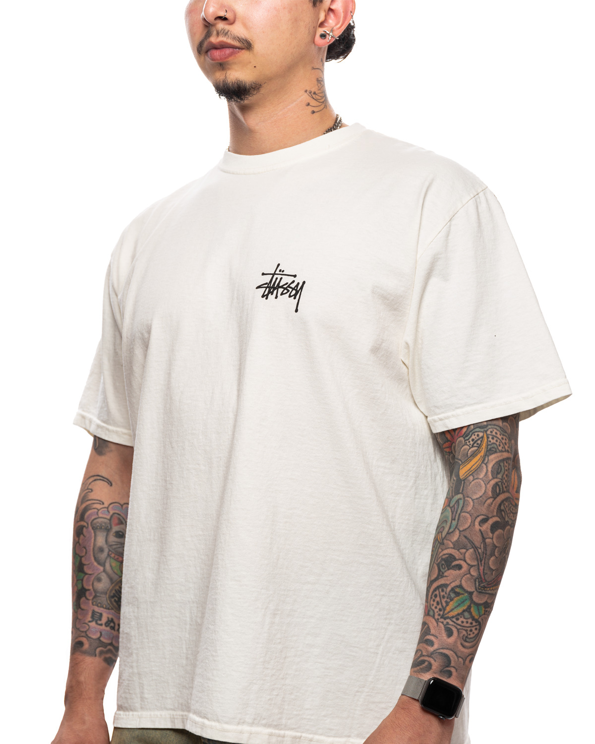 Basic Stussy Pigment Dyed Tee 'Natural' - 4