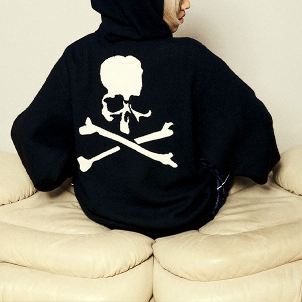 Vans x Mastermind World Zip Pullover Hoodie 'Black' VN0A7SQQBLK - 4