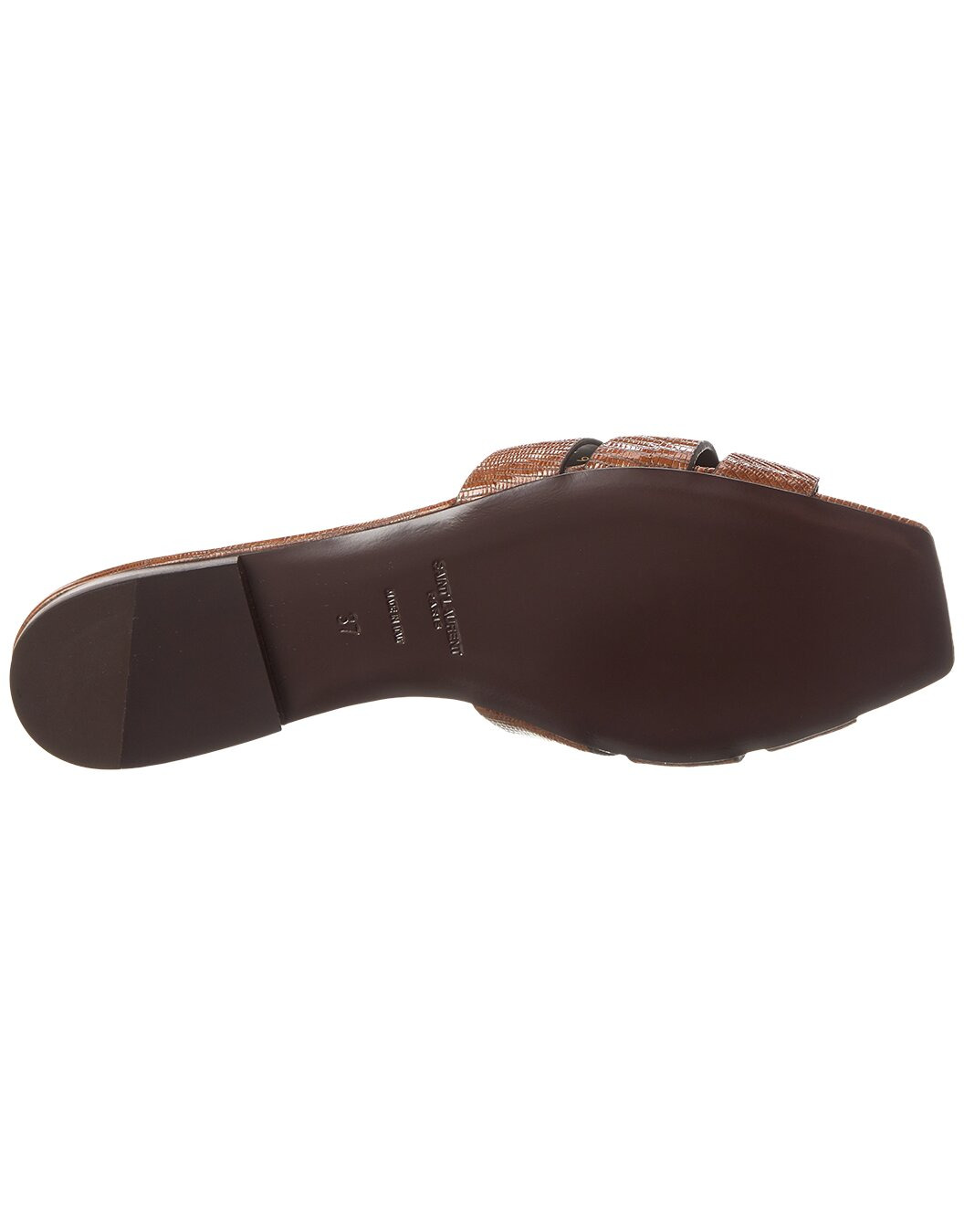 Saint Laurent Tribute Lizard-Embossed Leather Sandal - 4