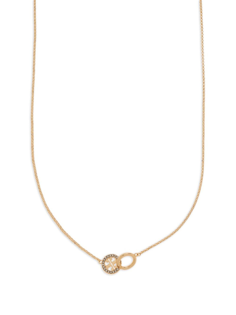 logo-charm chain necklace 3