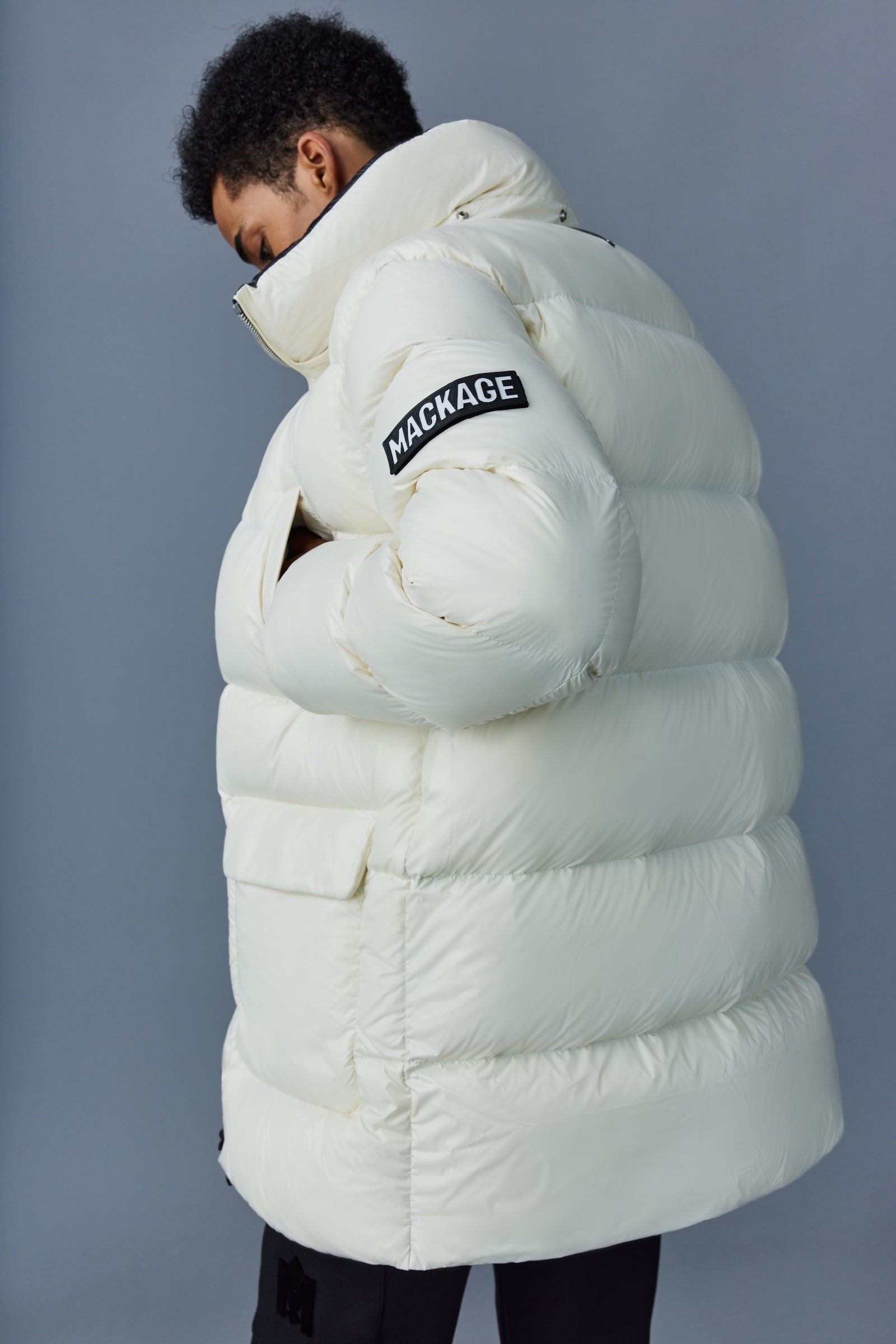 KENDRICK lustrous light down parka with hood - 6